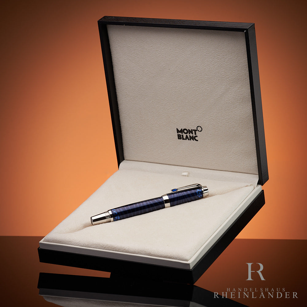 Montblanc Boheme Paso Doble Bleu Rollerball mit blauem Muster in Geschenkbox