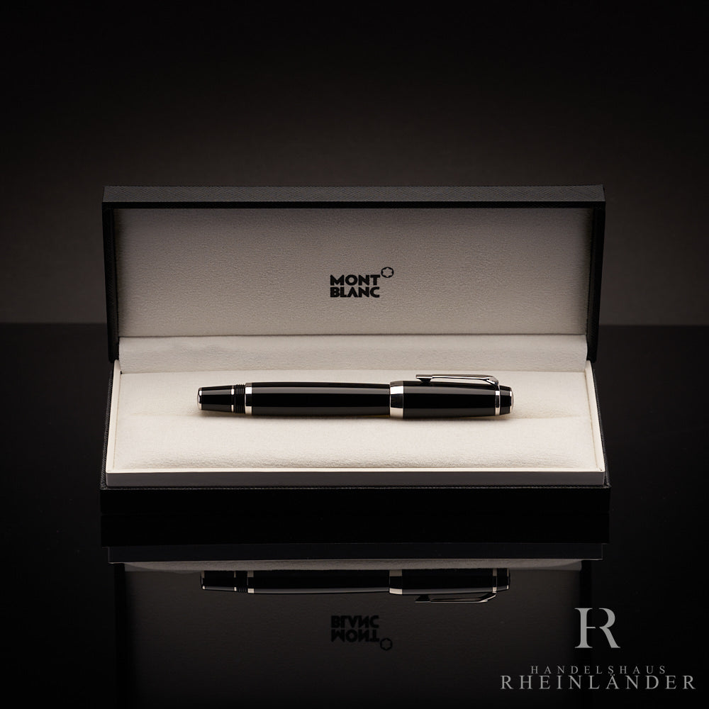 schwarzer Montblanc Boheme Platinum Line Rollerball in Geschenkbox