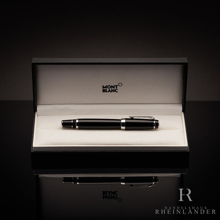 schwarzer Montblanc Boheme Platinum Line Rollerball in Geschenkbox