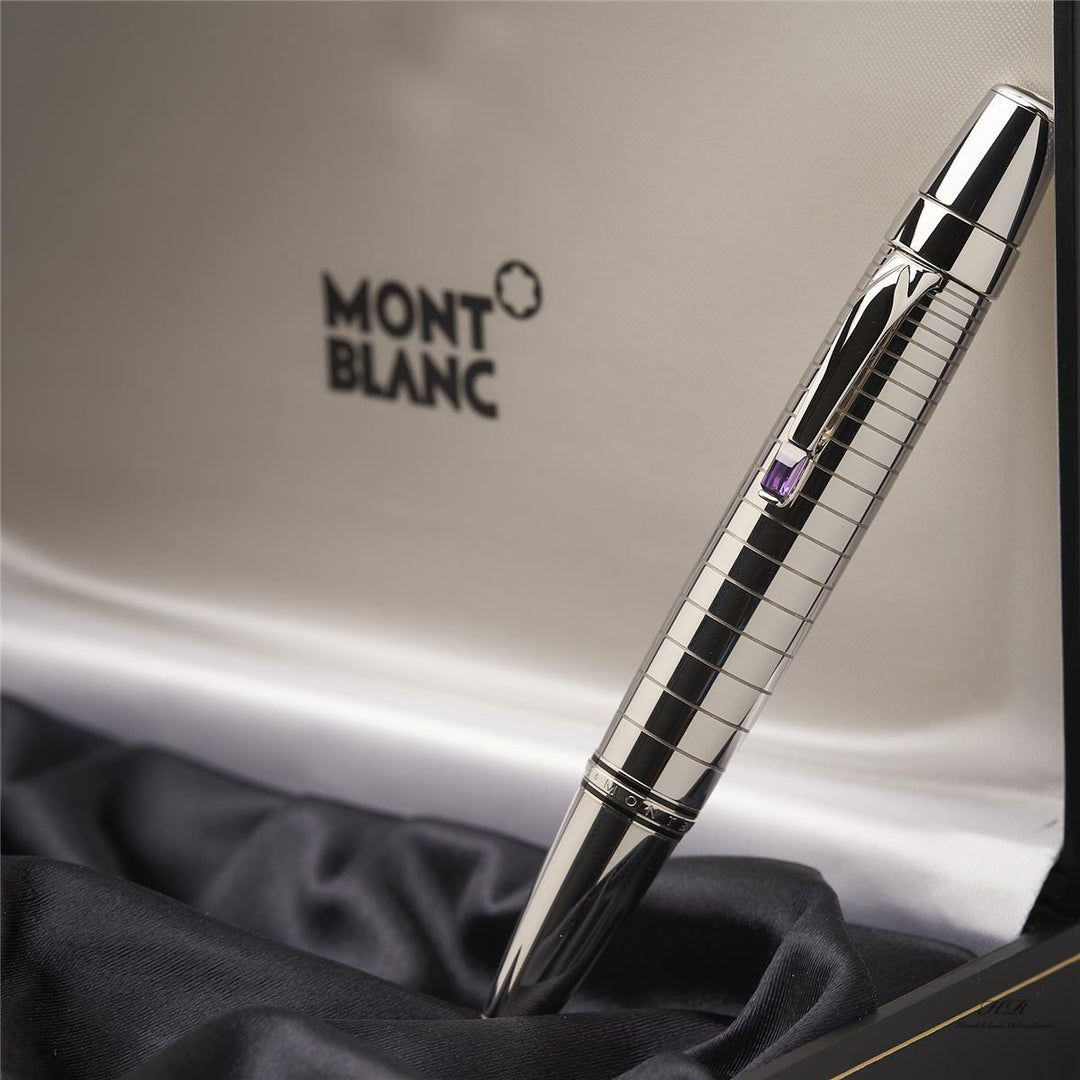 Montblanc Boheme Platinum Plated Radial Kugelschreiber in Schatulle