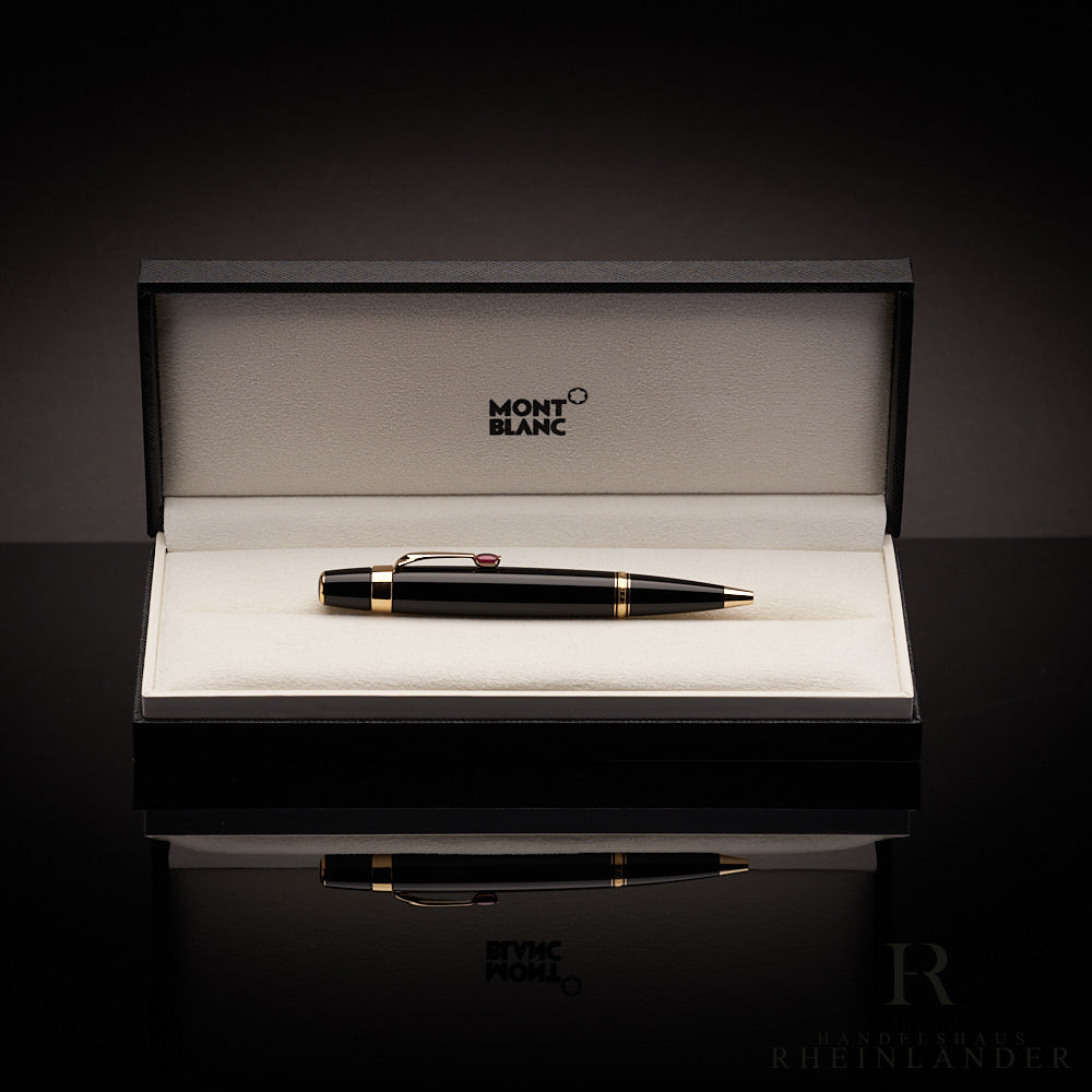 schwarzer Montblanc Boheme Rouge Kugelschreiber in Geschenkbox