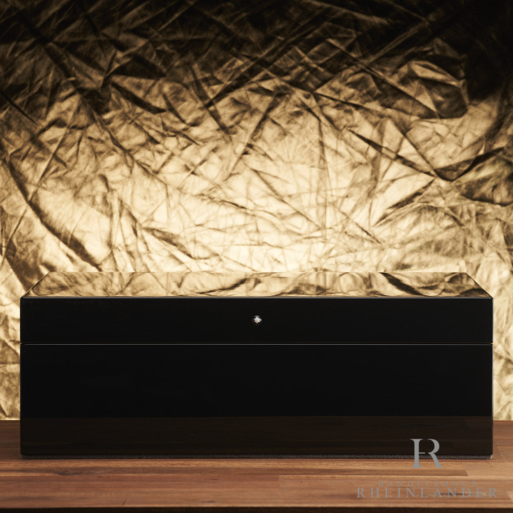 Montblanc Cigar Accessories Table Humidor Laquered Wood Black 124065 ID