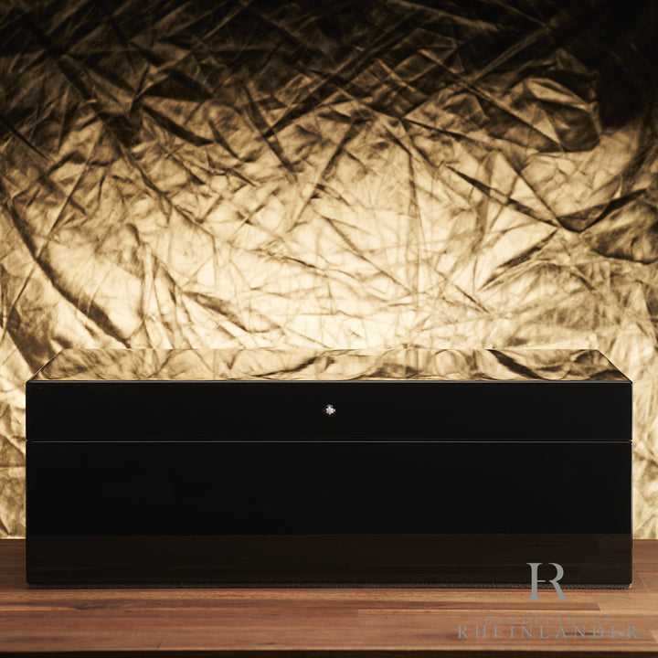 Montblanc Cigar Accessories Table Humidor Laquered Wood Black 124065 ID