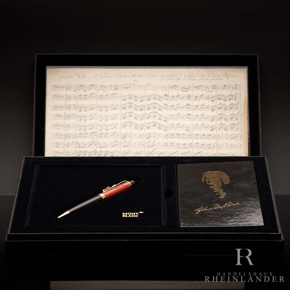 Montblanc Donation Pen Bach Kugelschreiber mit Noten und Buch in Originalverpackung