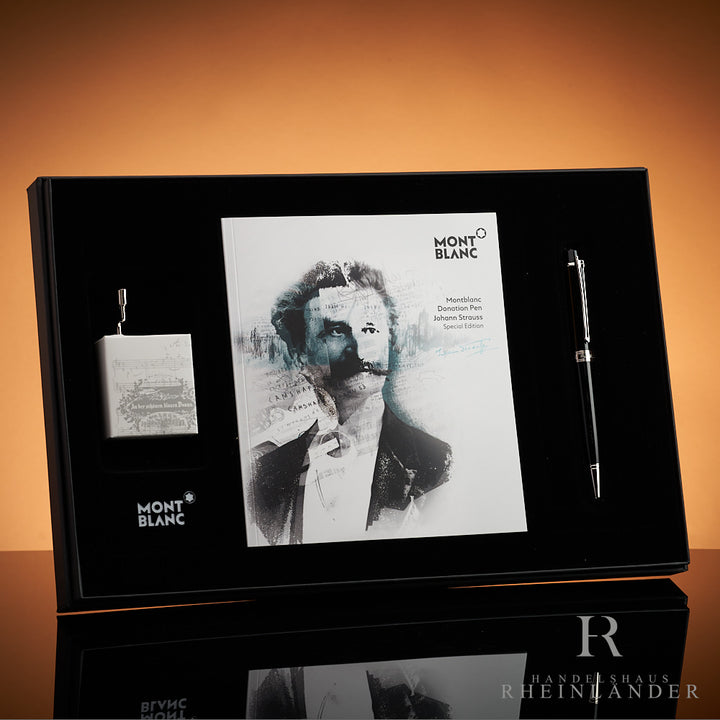 Montblanc Johann Strauss Kugelschreiber  mit Spieluhr und Broschüre