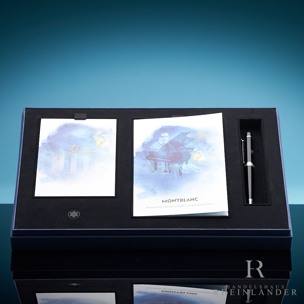 Montblanc Chopin Kugelschreiber in Originalverpackung mit Broschüre