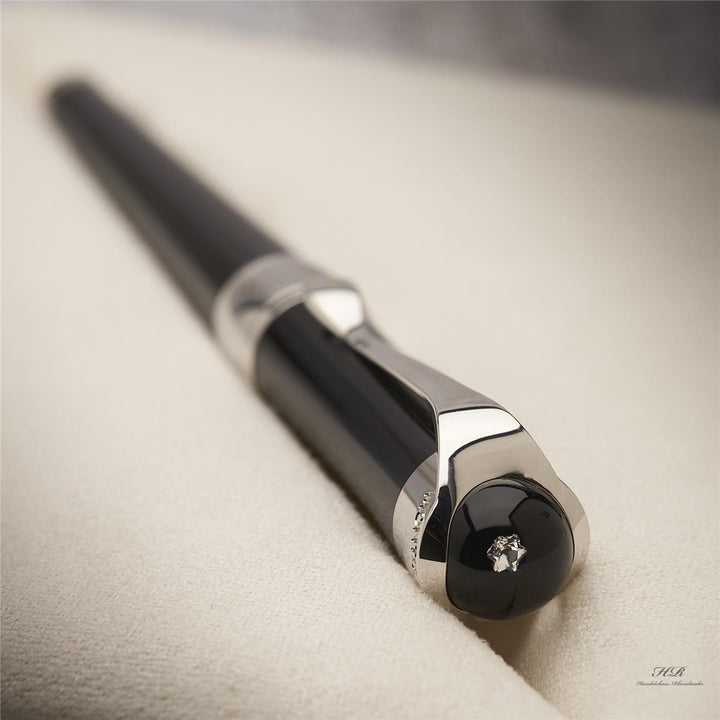 Montblanc Etoile de Montblanc Black Resin Diamond Fountain Pen ID 103377 OVP