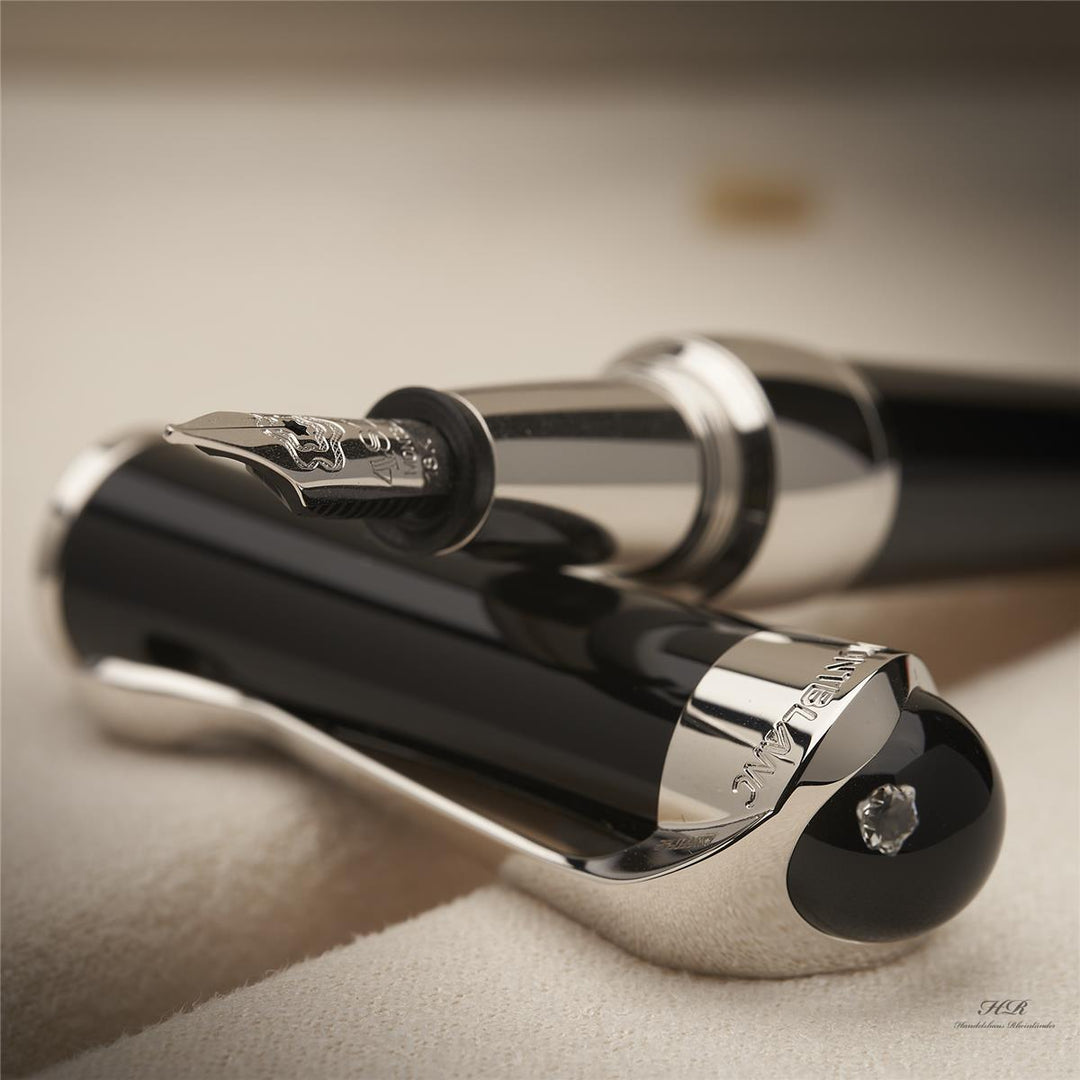 Montblanc Etoile de Montblanc Black Resin Diamond Fountain Pen ID 103377 OVP