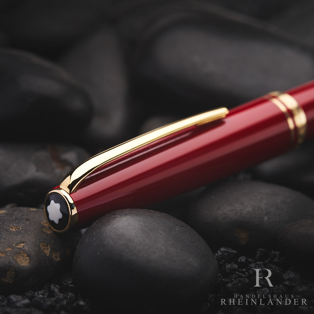 Montblanc Generation Line Red Resin Gold Fittings Fountain Pen ID 13102