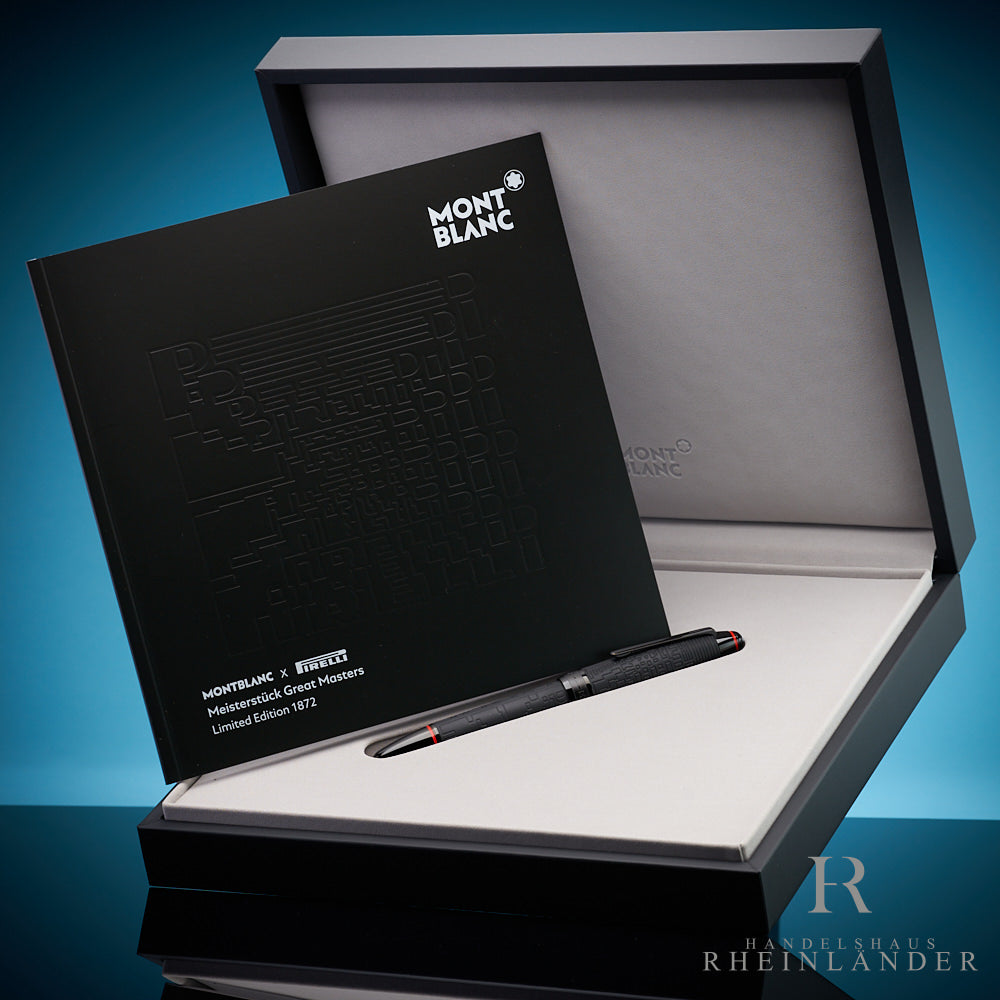 Bolígrafo rollerball de punta fina Montblanc Great Masters Pirelli Edición Limitada 125975 en su embalaje original