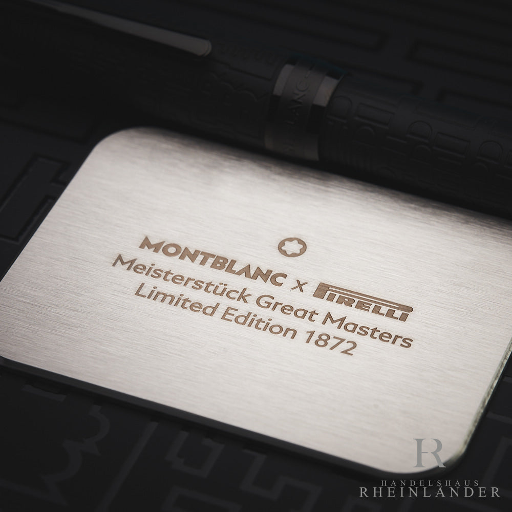 Bolígrafo rollerball de punta fina Montblanc Great Masters Pirelli Edición Limitada 125975 en su embalaje original