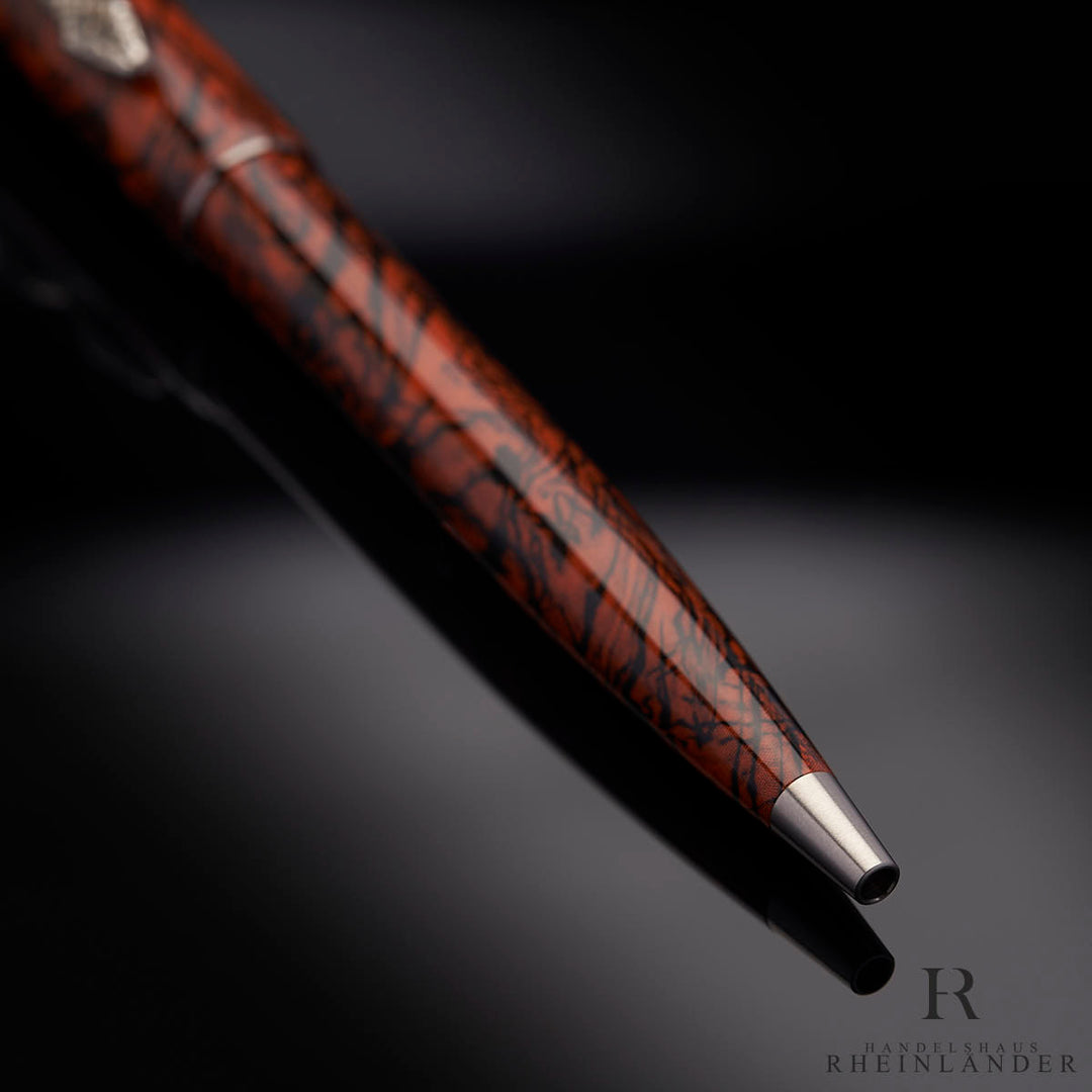 Montblanc Heritage Rouge et Noir Marble Ballpoint Pen ID 119854