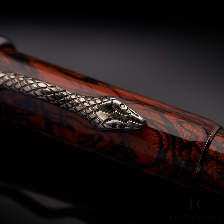 Montblanc Heritage Rouge et Noir Marble Ballpoint Pen ID 119854