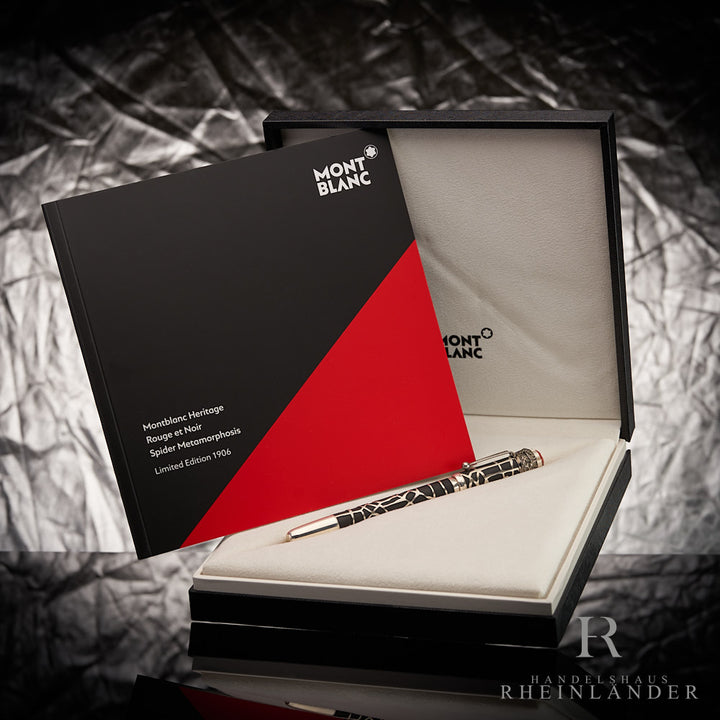 Montblanc Rouge & Noir Metamorphosis 1906 Rollerball und Broschüre