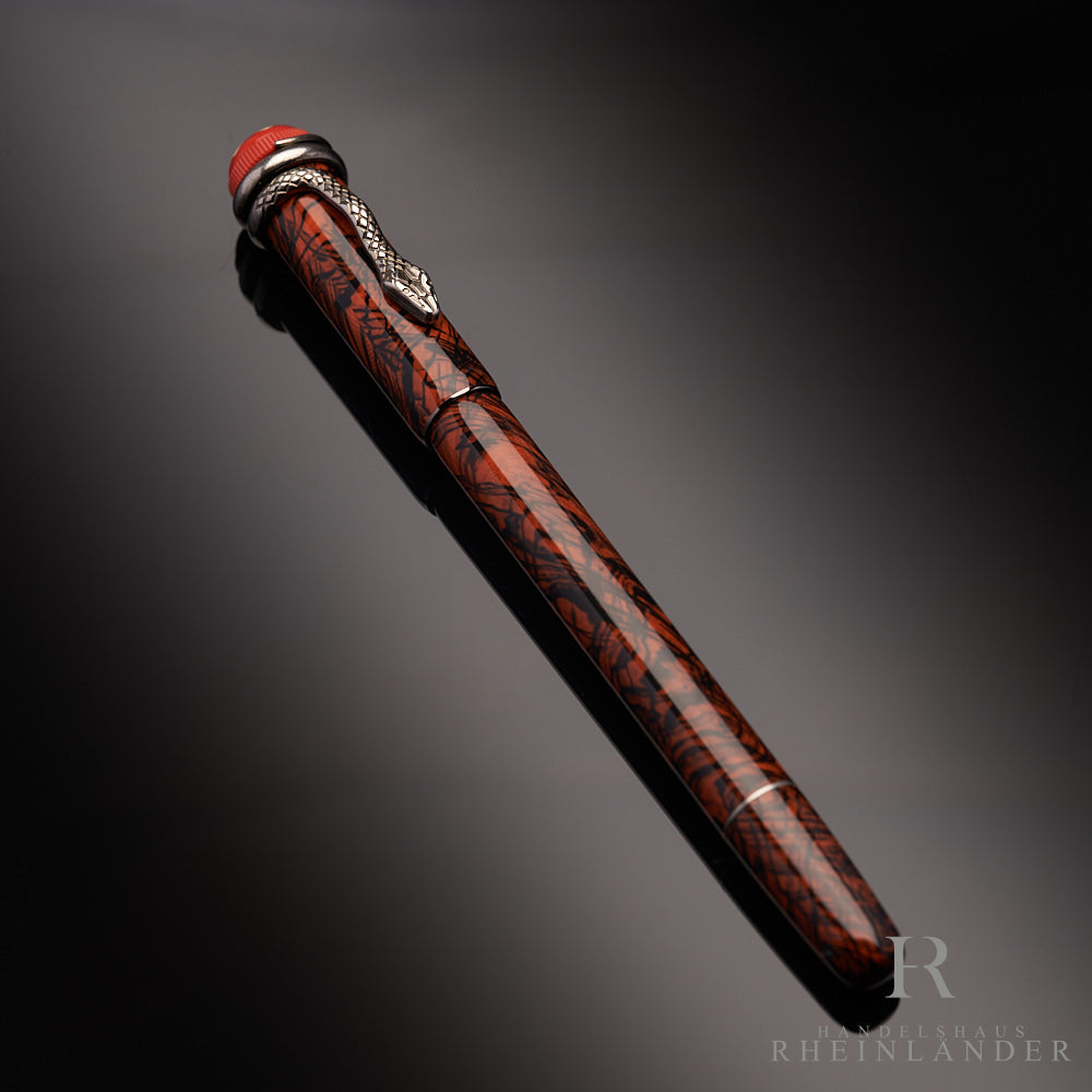 Montblanc Rouge et Noir Serpent Marble Rollerball in Originalverpackung