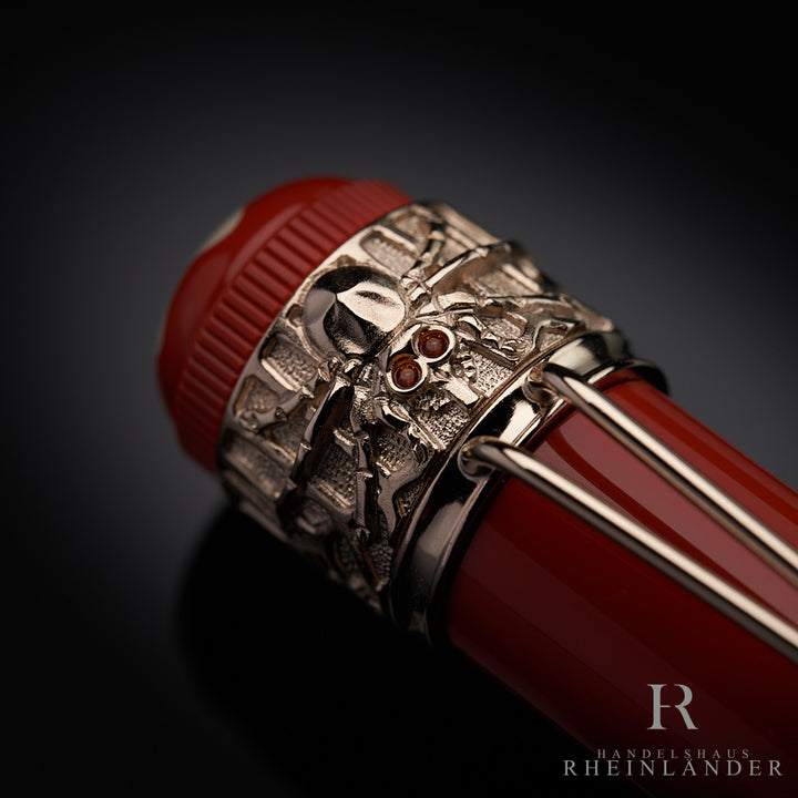 Montblanc Heritage Rouge et Noir Spider Metamorphosis Coral pen ID 118234 orig