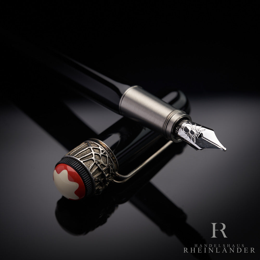 Pluma estilográfica Montblanc Heritage Rouge et Noir Spider Metamorphosis ID 117846 OVP