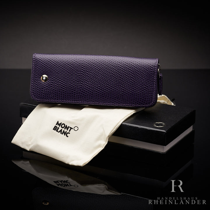 Montblanc Boheme Lederetui mit Reißverschluss in violett