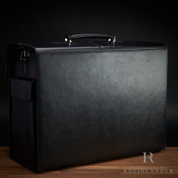 Montblanc Leather Goods Cashmere Pilot Case Lambskin Leather Black ID 02496 