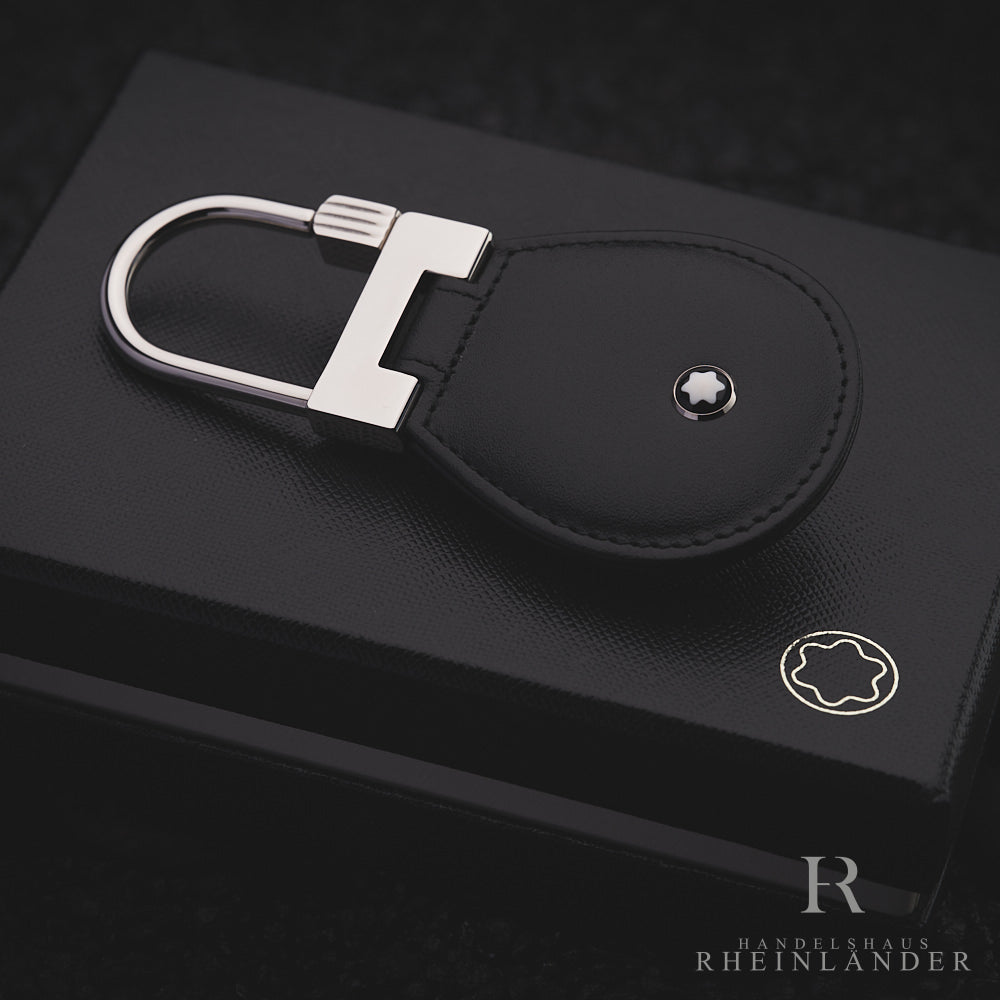 Montblanc Leather Goods Meisterstück Key Fob Black Keyring ID 14085