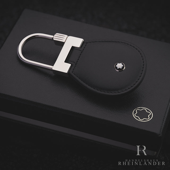 Montblanc Leather Goods Meisterstück Key Fob Black Keyring ID 14085
