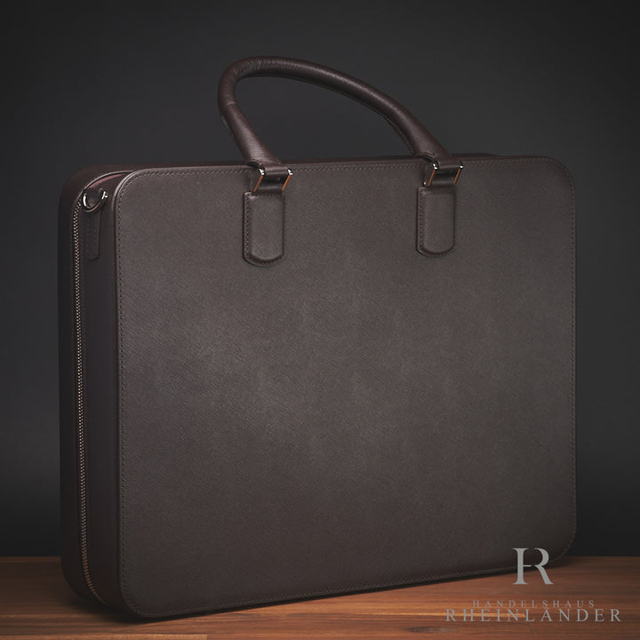 Montblanc Leather Goods Meisterstück Selection Briefcase Print Tobacco ID 112417 