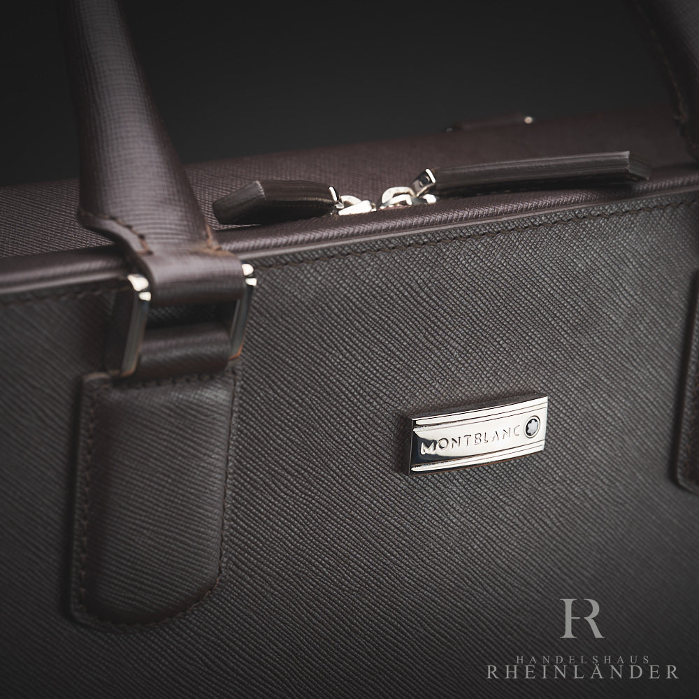Montblanc Leather Goods Meisterstück Selection Briefcase Print Tobacco ID 112417 