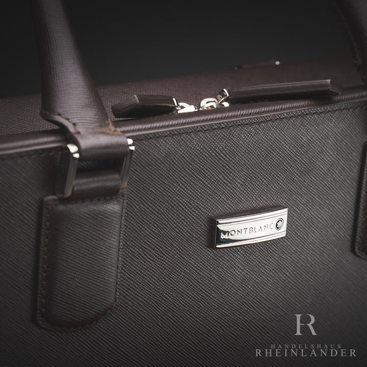 Montblanc Leather Goods Meisterstück Selection Briefcase Print Tobacco ID 112417 