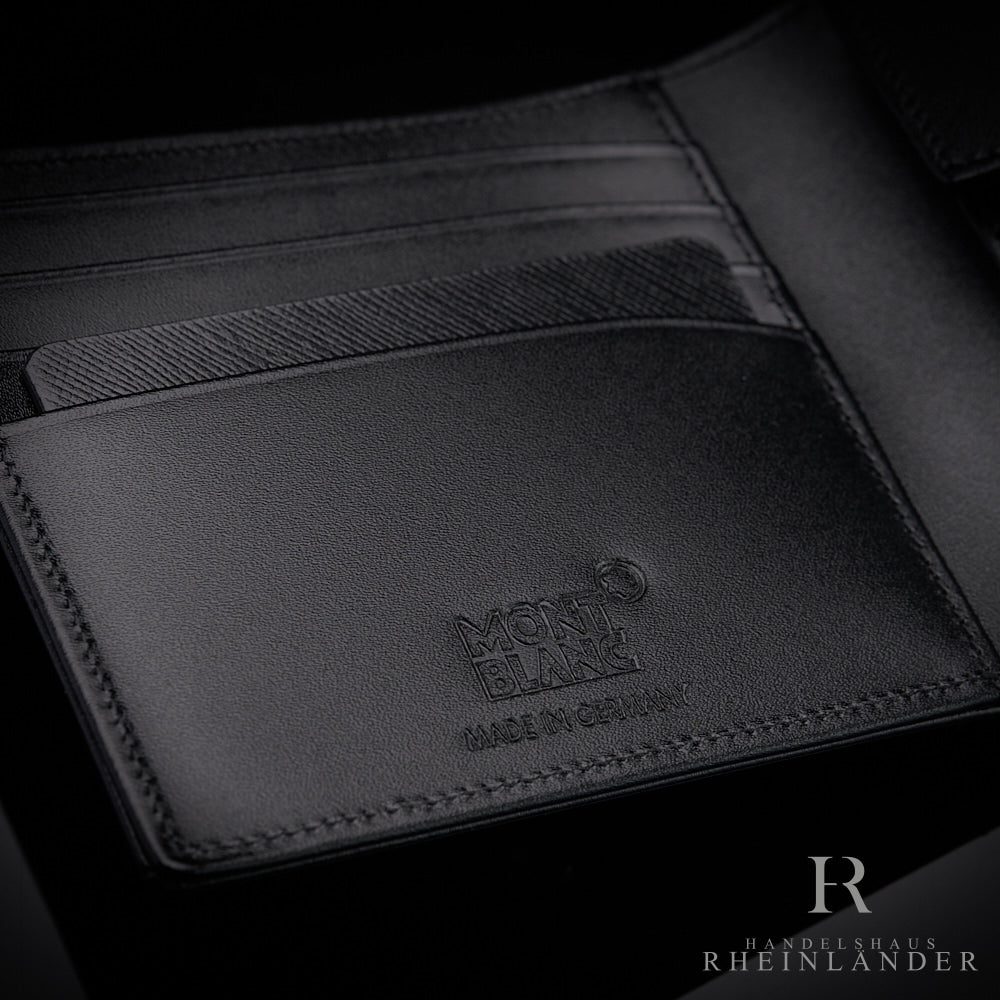 Montblanc Leather Goods Meisterstück Wallet Coincase 4CC Black Leather ID 7164