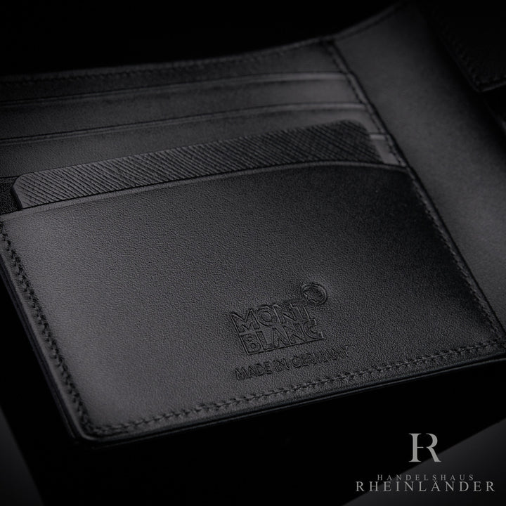 Montblanc Leather Goods Meisterstück Wallet Coincase 4CC Black Leather ID 7164