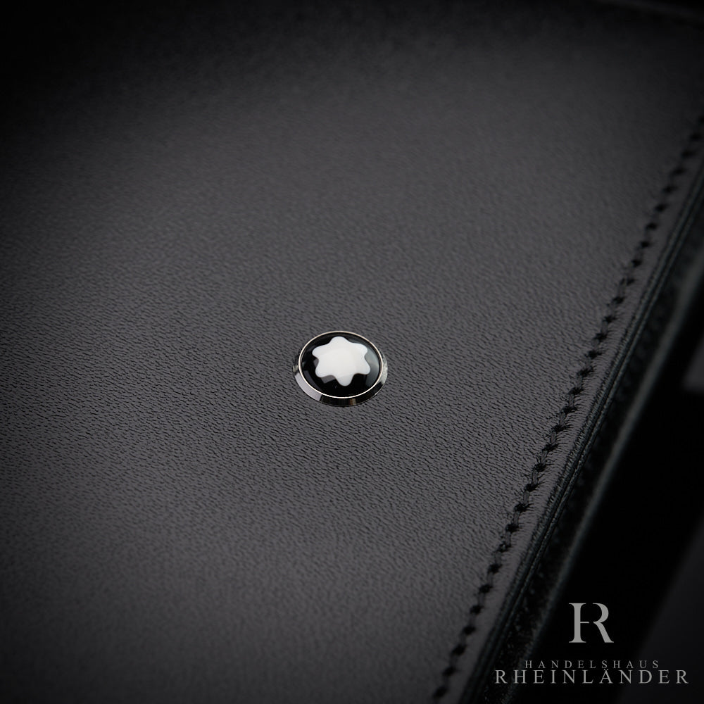 Montblanc Leather Goods Meisterstück Wallet Coincase 4CC Black Leather ID 7164