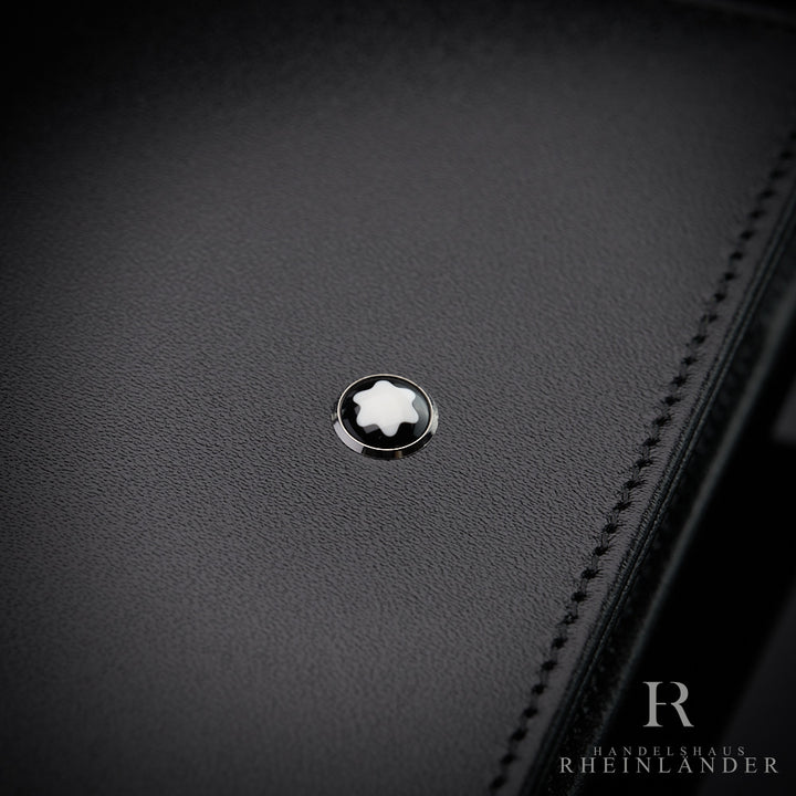 Montblanc Leather Goods Meisterstück Wallet Coincase 4CC Black Leather ID 7164