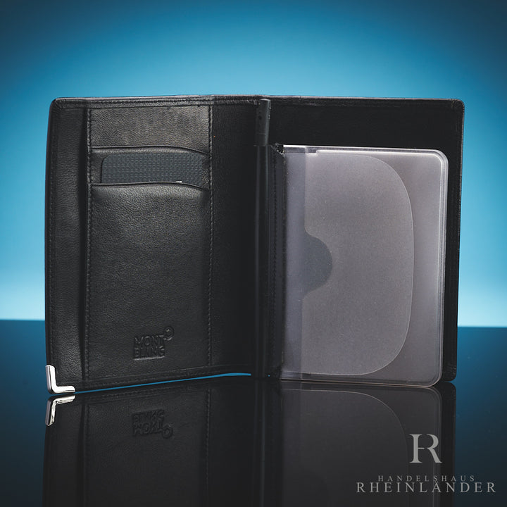 Montblanc Leather Goods Platinum Multi Business Card Holder Schwarz ID 35386 OVP