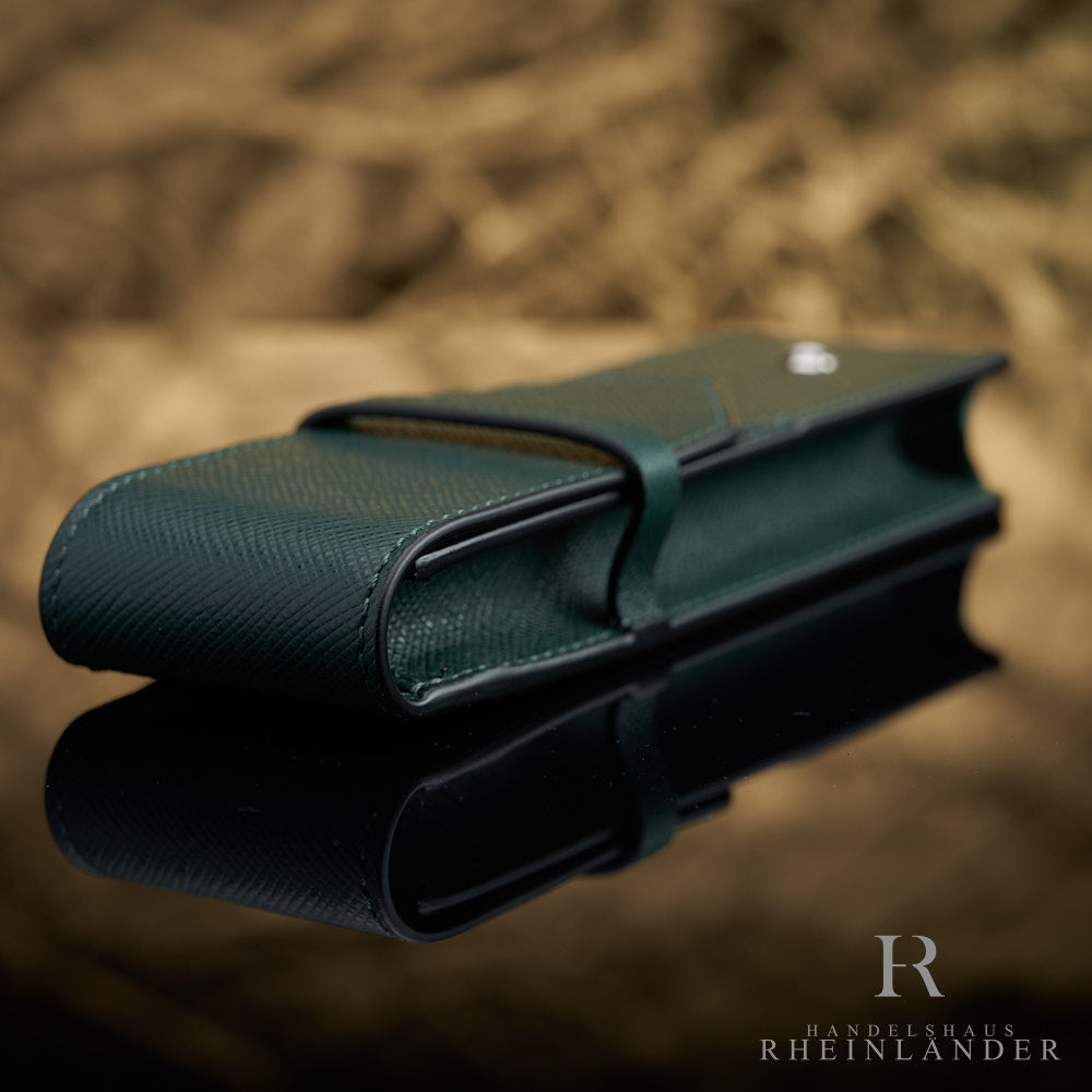 Montblanc 2 leather case British Green – Handelshaus Rheinländer