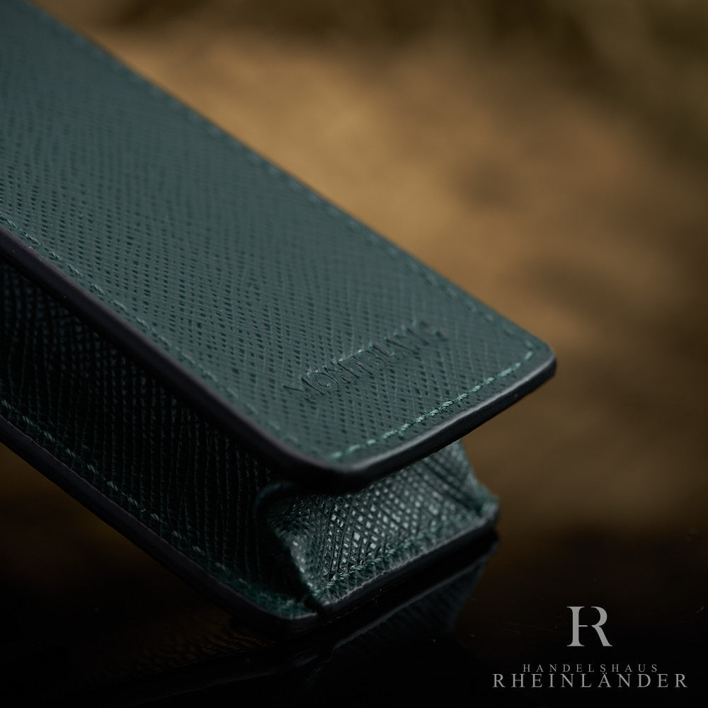 Montblanc 2 leather case British Green – Handelshaus Rheinländer