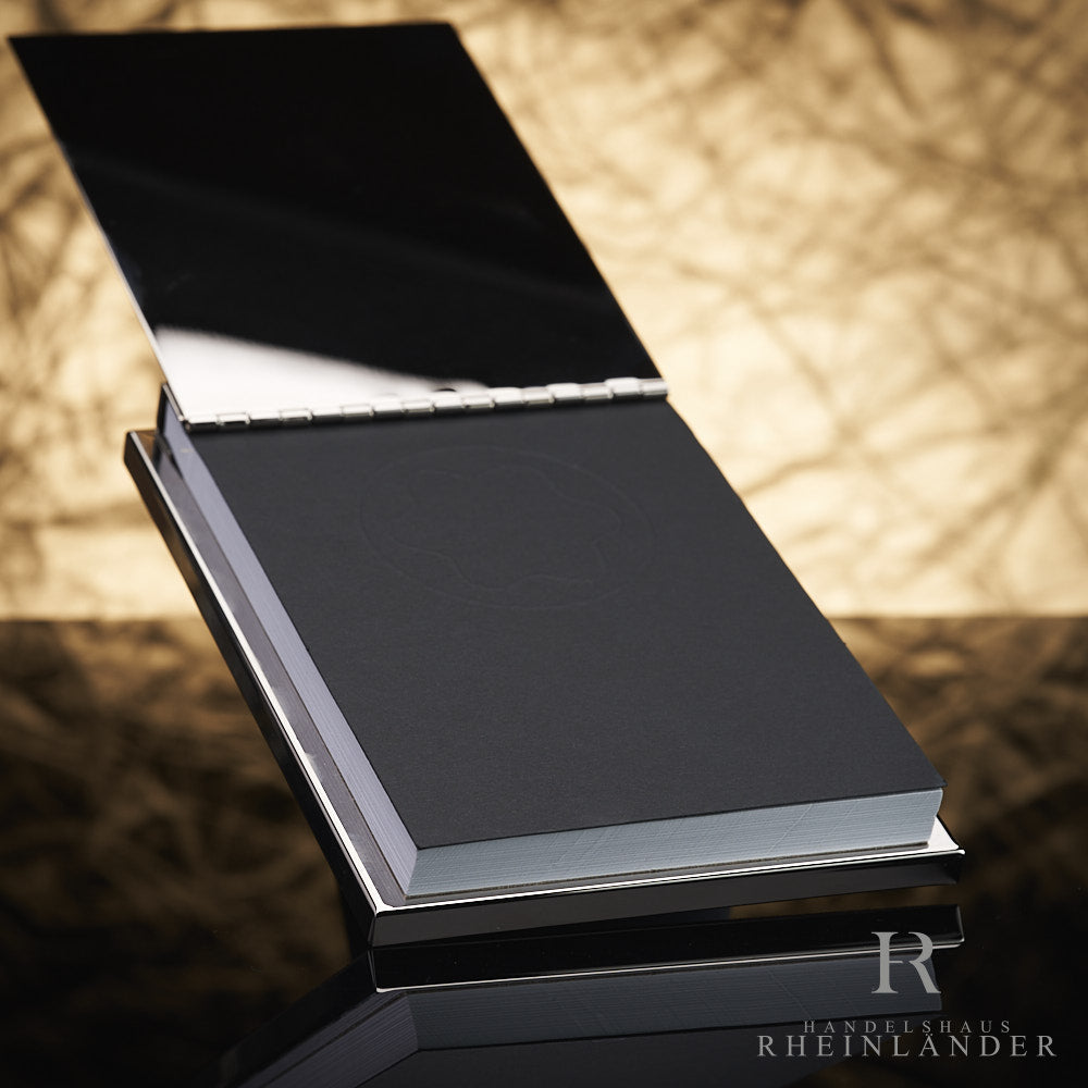 Montblanc Notizblock-Halter aus platiniertem Edelstahl