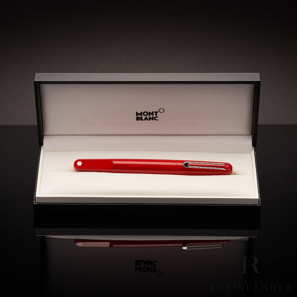 Montblanc Model M Red Resin Rollerball in Geschenbox