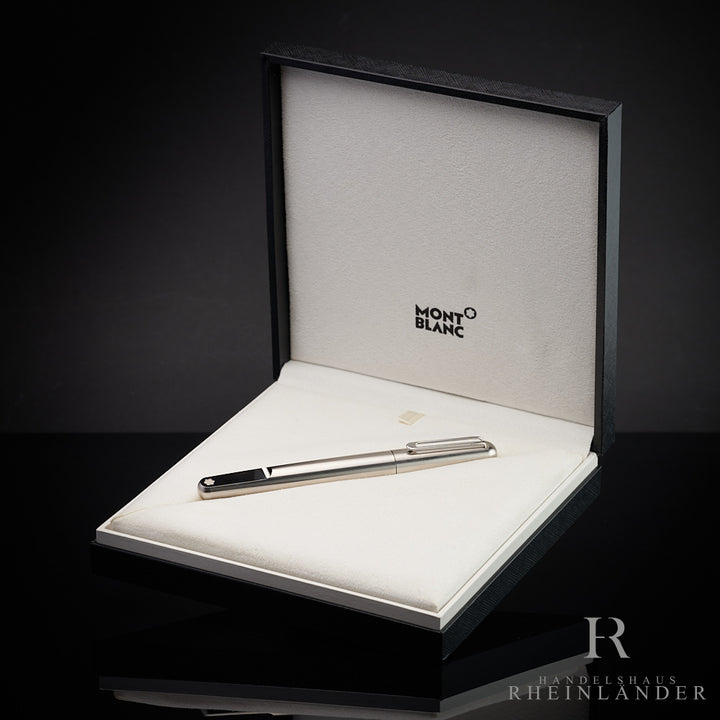 Montblanc Model M Edelstahl Füllfederhalter in Geschenkbox