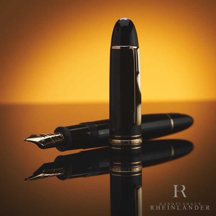Montblanc Meisterstück 149 Resin Calligraphy Curved Nib Fountain Pen ID 129275 