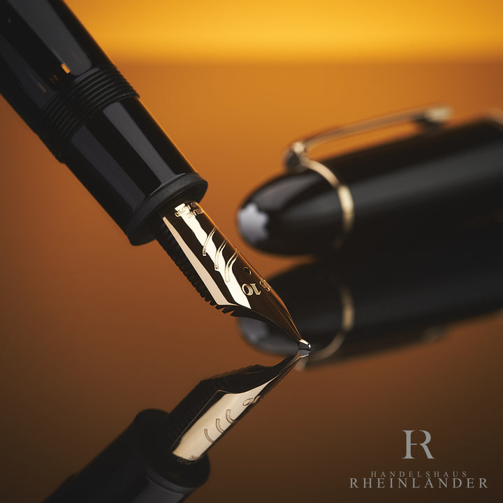 Montblanc Meisterstück 149 Resin Calligraphy Curved Nib Fountain Pen ID 129275 