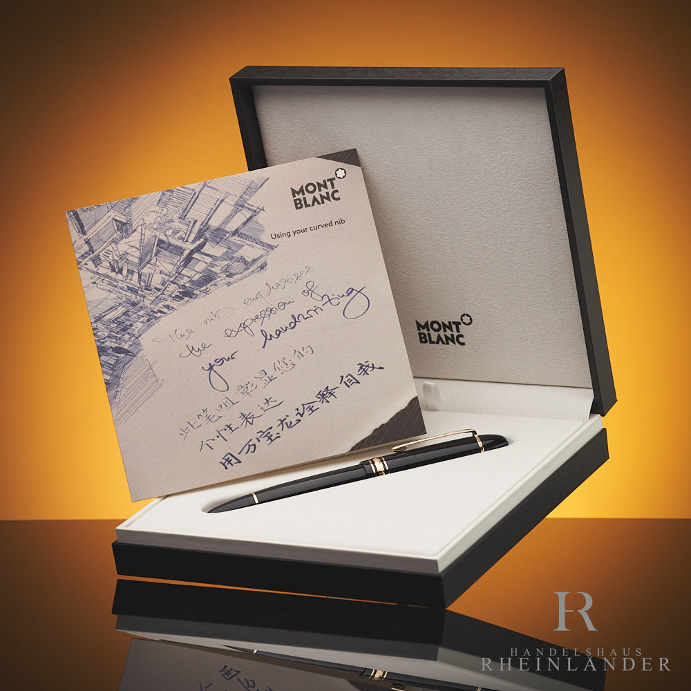 Montblanc Curved Nib Füller mit Broschüre in Originalverpackung