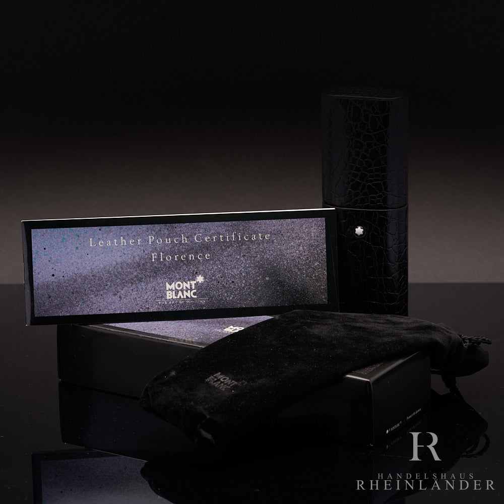 ¨MONTBLANC.FLORENCE.LEATHER POUTCH Montblanc Florence Made Pouch Pen Holder Bordeaux Leather