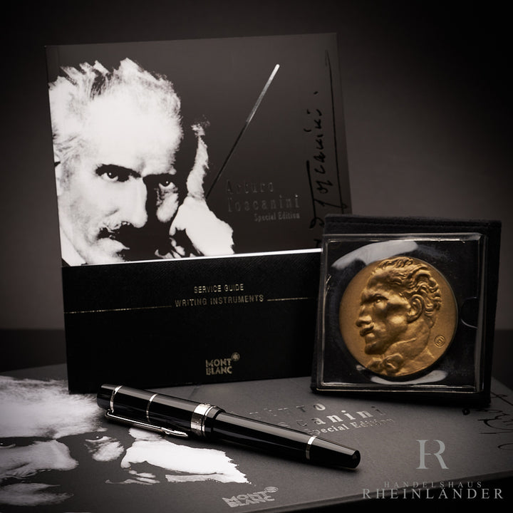 Montblanc Arturo Toscanini Füllfederhalter mit Begleitbuch und Medaille