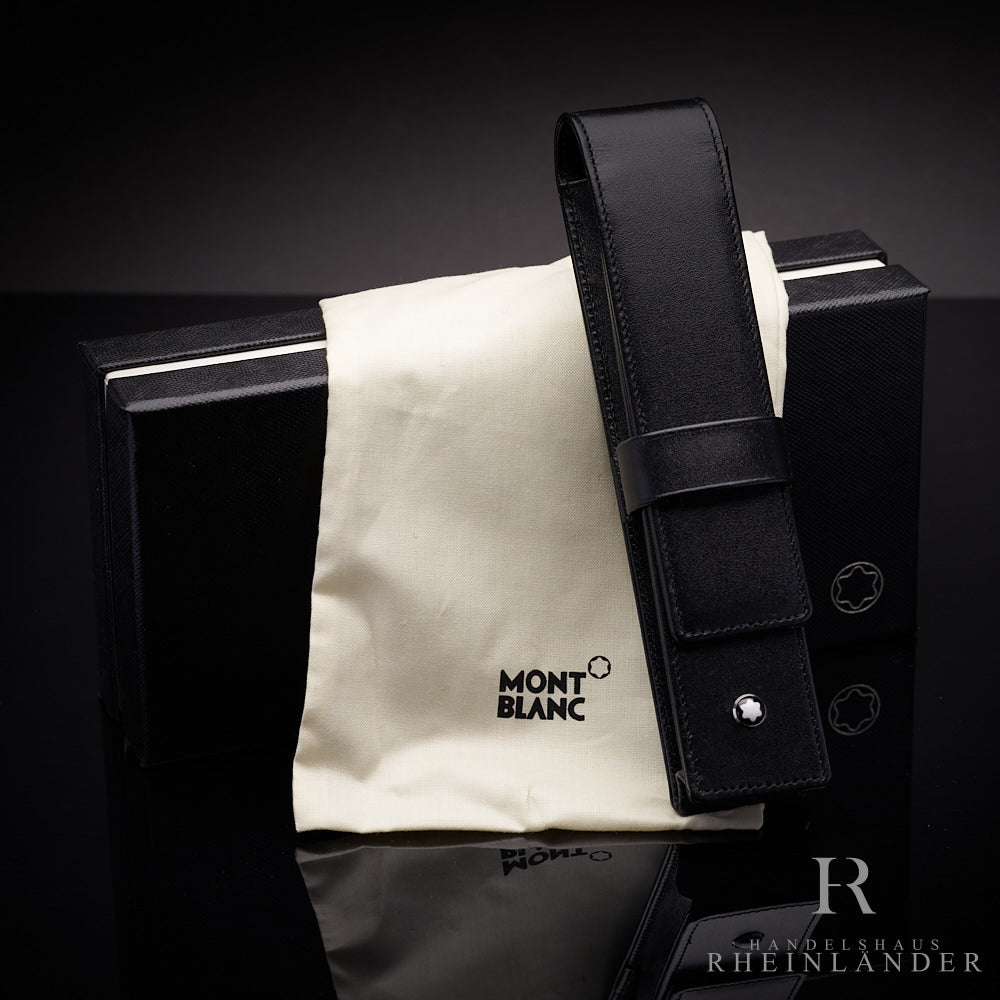 Montblanc Siena Lederetui in schwarz für ein Schreibgerät