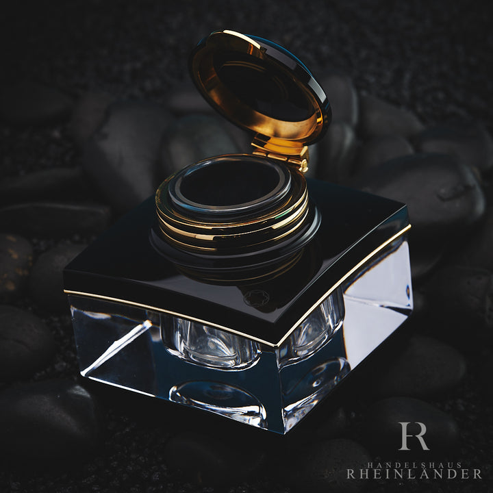 Montblanc Meisterstück Life Style Line Tintenfass Ink Well Bergkristall ID 13921