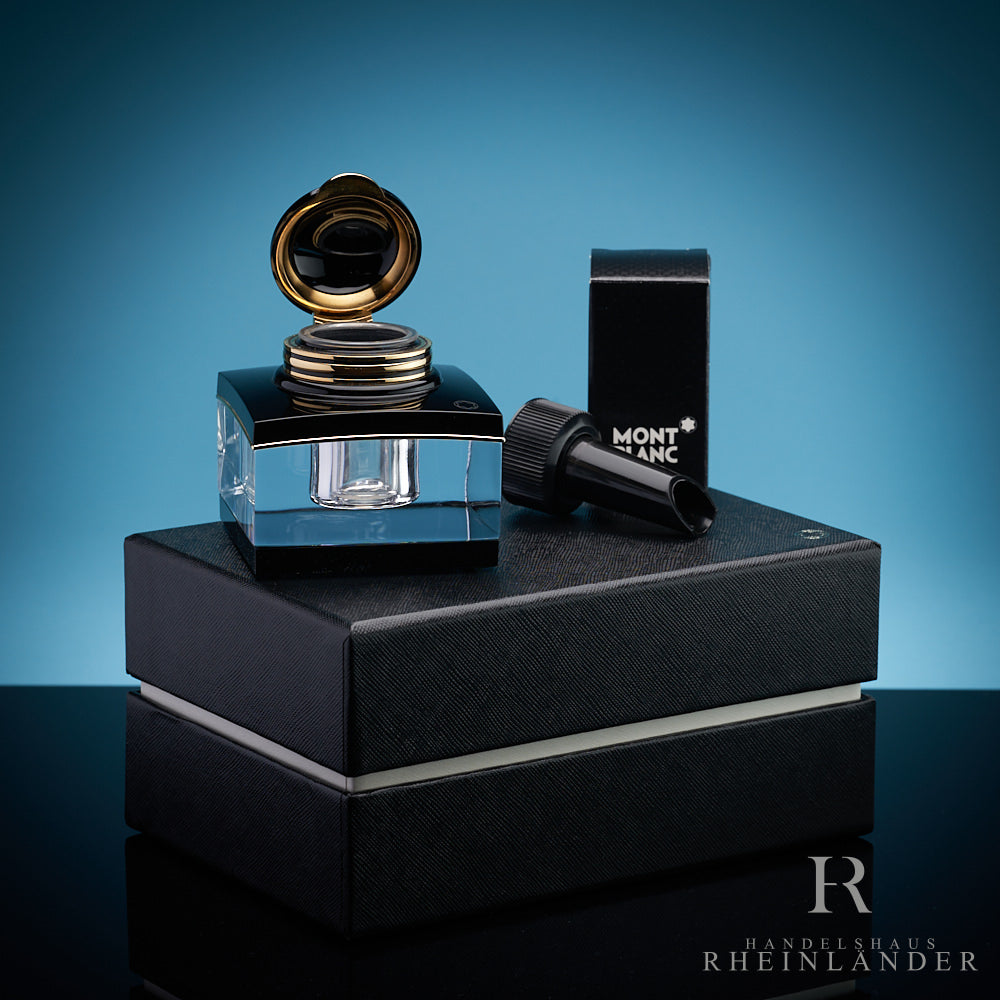 Montblanc Meisterstück Life Style Line Tintenfass Ink Well Bergkristall ID 13921