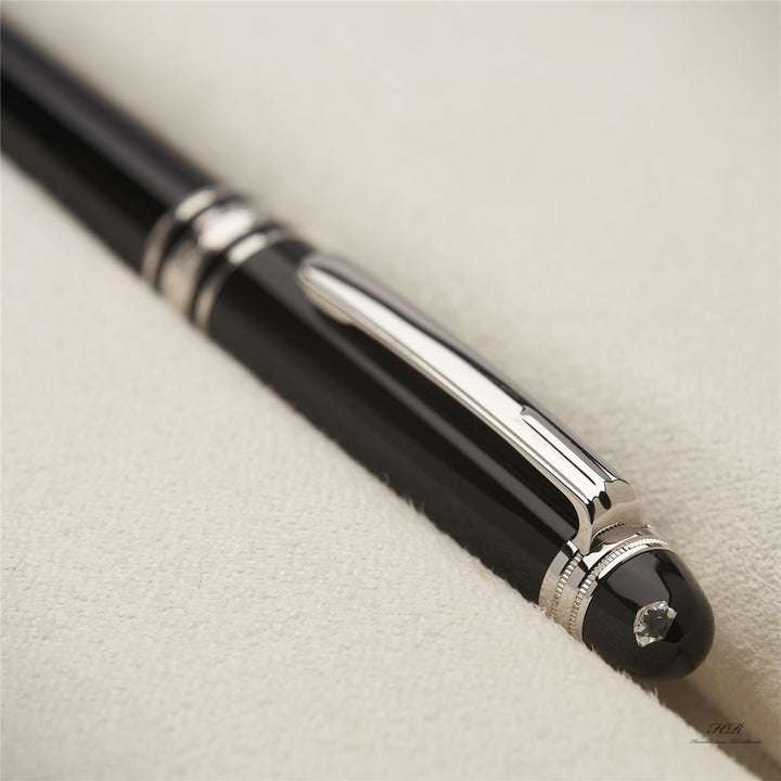 Montblanc Meisterstück Mozart Diamond Platinum Ballpoint Pen ID 107546 with original packaging