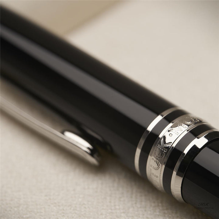 Montblanc Meisterstück Mozart Diamond Platinum Ballpoint Pen ID 107546 with original packaging