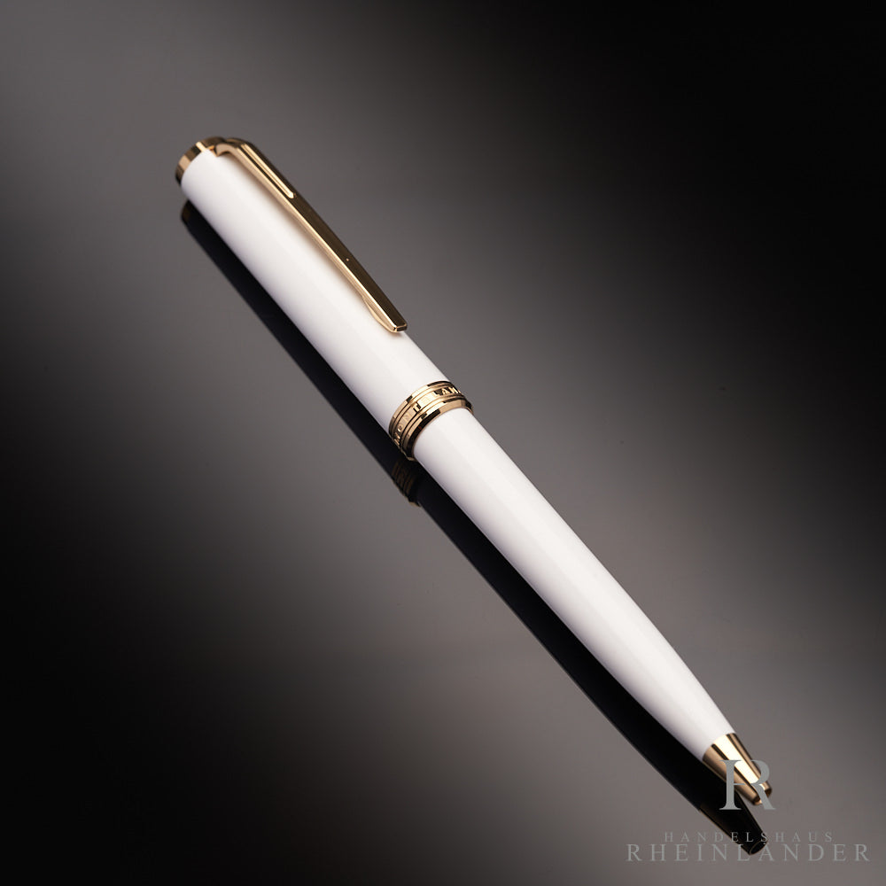 Montblanc Meisterstück Pix Collection White AU Gold Ballpoint Pen ID 117659 OVP