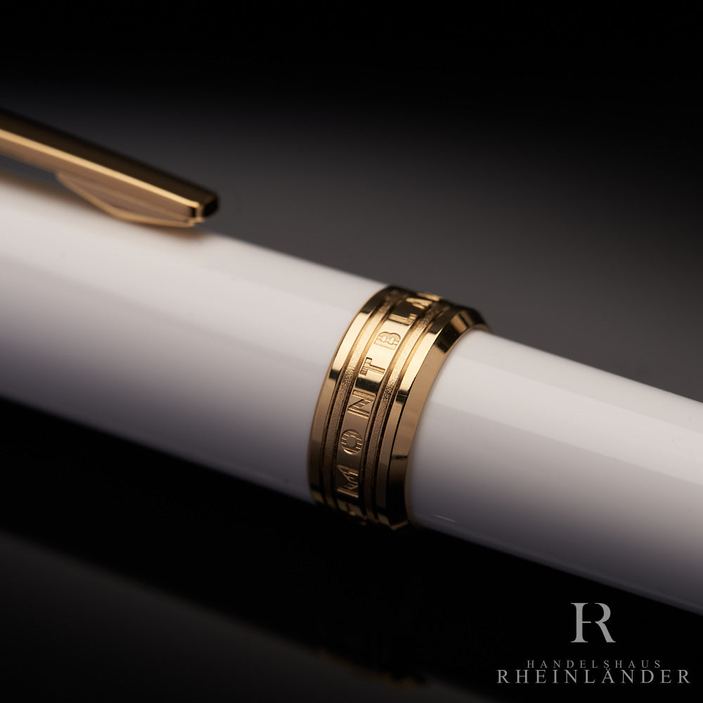 Montblanc Meisterstück Pix Collection White AU Gold Ballpoint Pen ID 117659 OVP